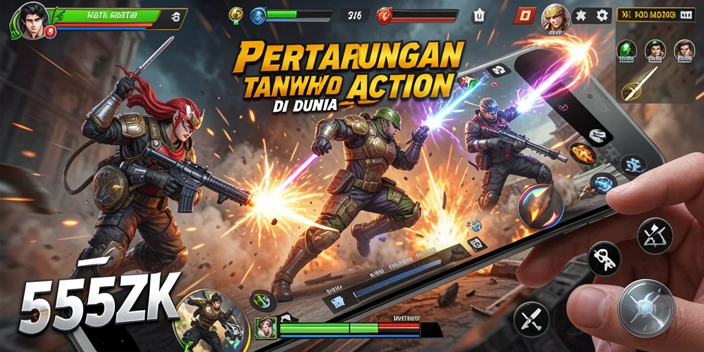 Tampilan gameplay seru dan menegangkan di 555ZK.