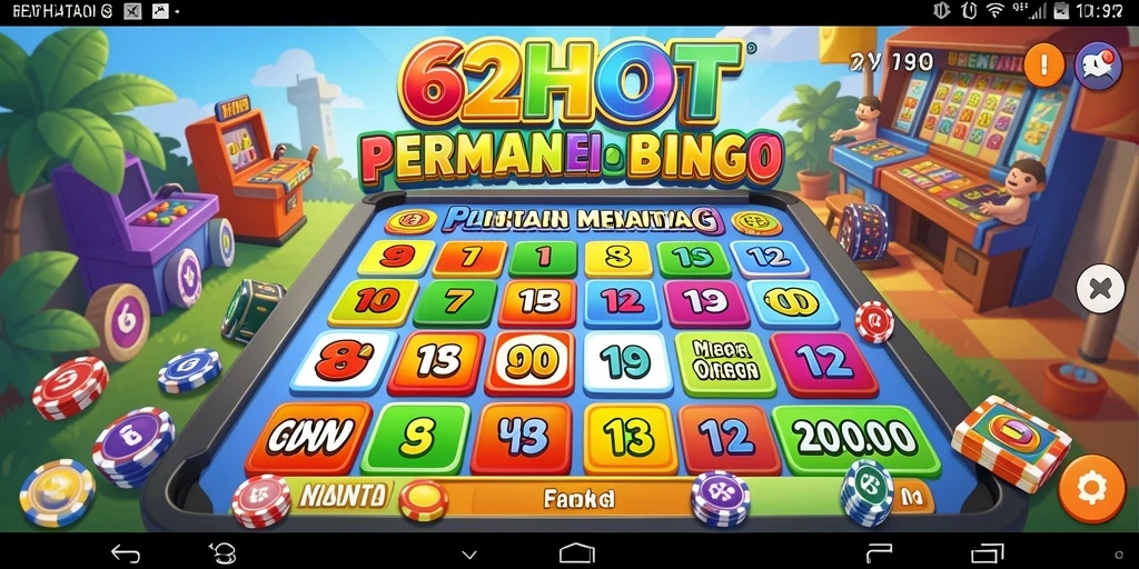 Tampilan menarik dari gameplay Bingo di 62HOT.