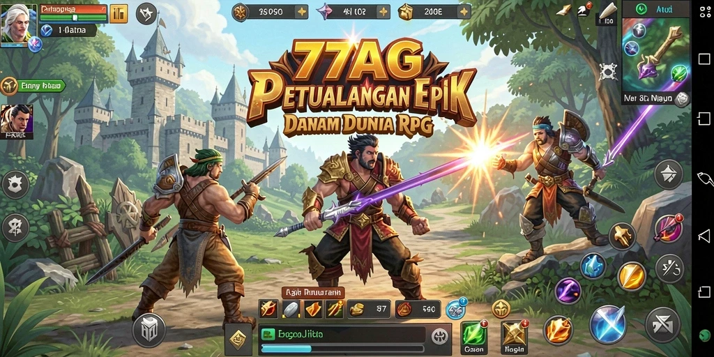 Tampilan gameplay RPG yang mengasyikkan dengan aksi seru.