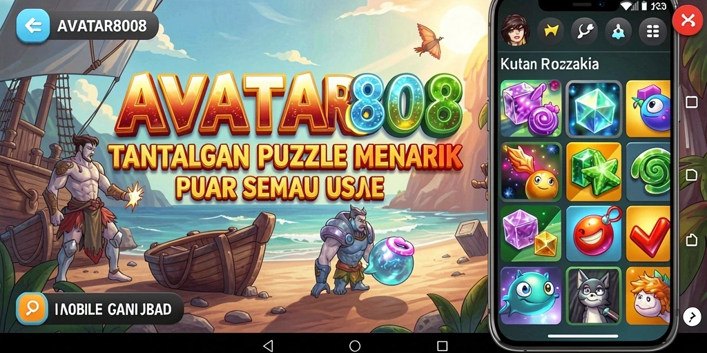 Screenshot menampilkan gameplay penuh tantangan dari AVATAR808.