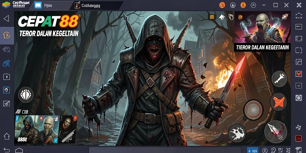 Tangkapan layar menampilkan suasana gameplay mencekam dari CEPAT88.