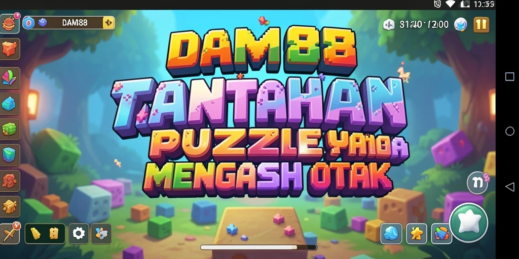 Tampilan gameplay DAM88 dengan berbagai tantangan Puzzle yang seru.