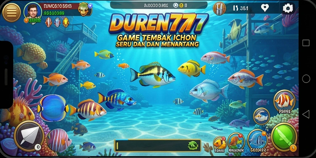 Tampilan gameplay DUREN777 yang penuh warna dan menarik.