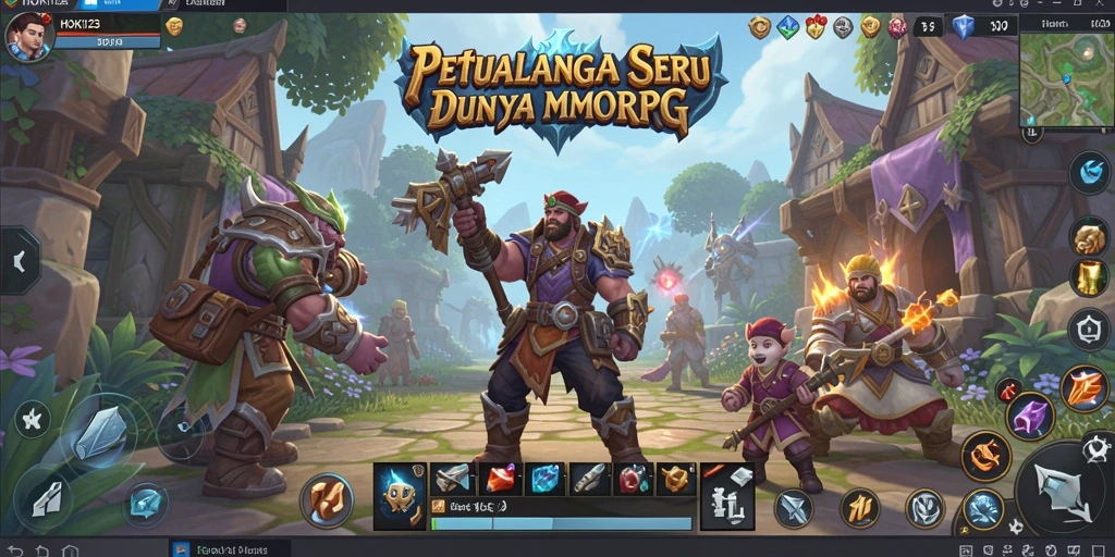 Tampilan gameplay seru di dunia fantasi HOKI123.