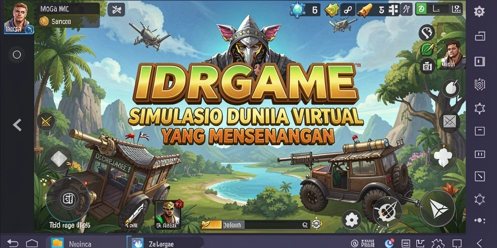 Gameplay seru dan mendalam dari IDRGAME dalam simulasi dunia virtual.