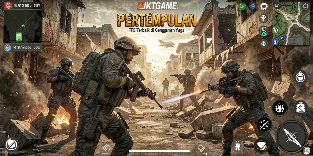 Gameplay menegangkan JKTGAME dengan aksi FPS yang mendebarkan.