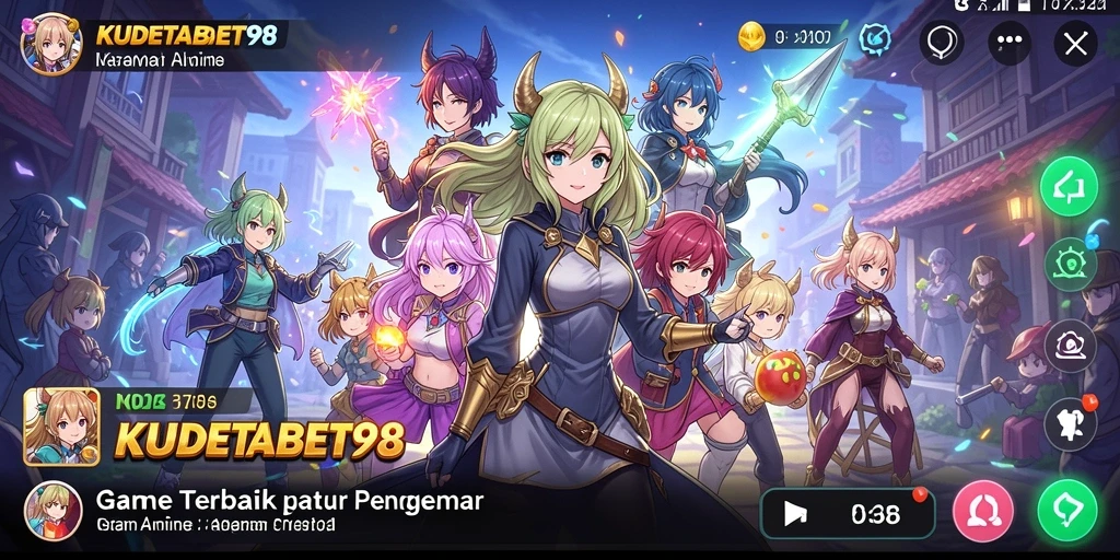 Tangkapan layar <strong>KUDETABET98</strong> menampilkan aksi mendebarkan dalam dunia Anime.