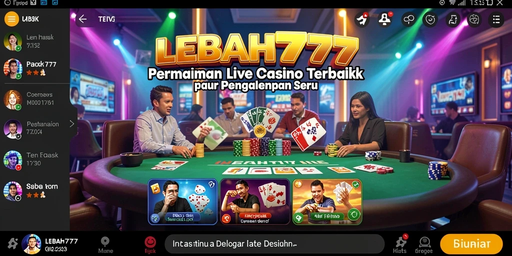 Gameplay Live Casino yang mendebarkan di LEBAH777.