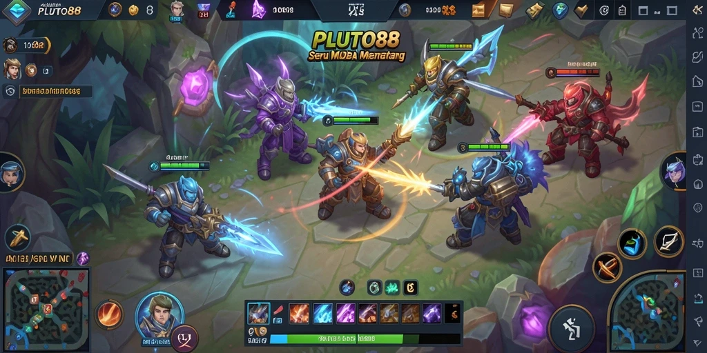 Tangkapan layar gameplay PLUTO88 menampilkan aksi pertarungan yang mendebarkan.
