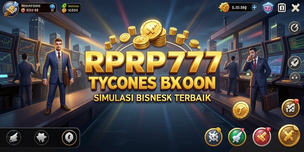 Tampilan gameplay RPRP777 yang menampilkan aktivitas bisnis yang dinamis.