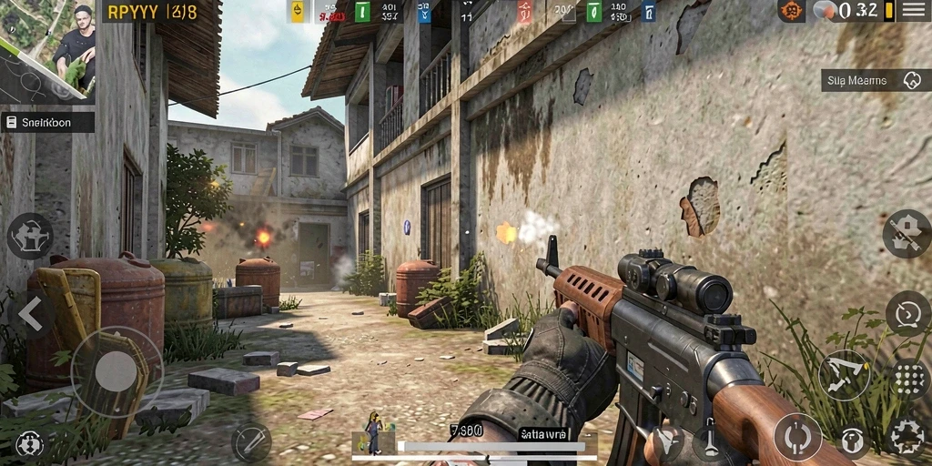 Gameplay intens RPYYY dalam aksi tembak-menembak yang seru.