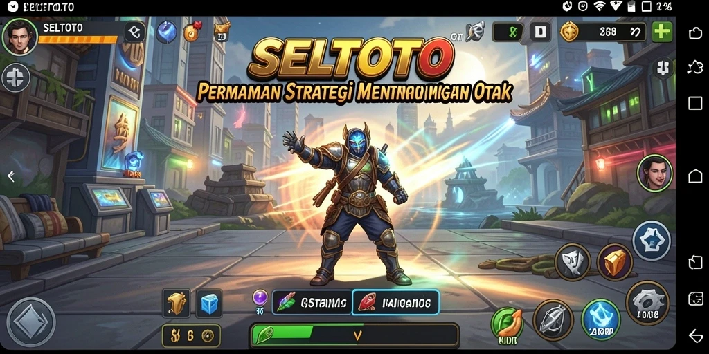 Tangkapan layar gameplay SELTOTO yang menampilkan strategi dan pertempuran.