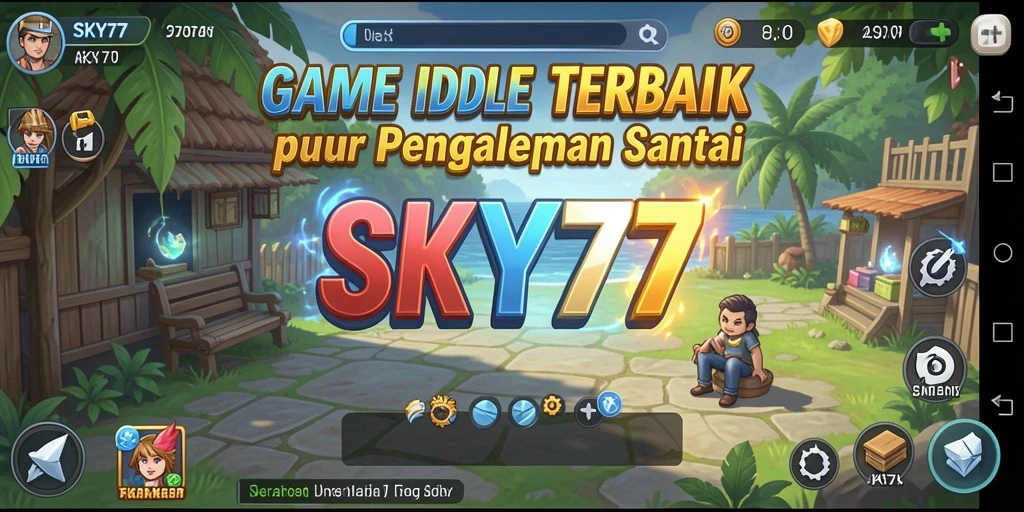 Tangkapan layar dari gameplay SKY77 yang menampilkan aksi Idle yang menarik.