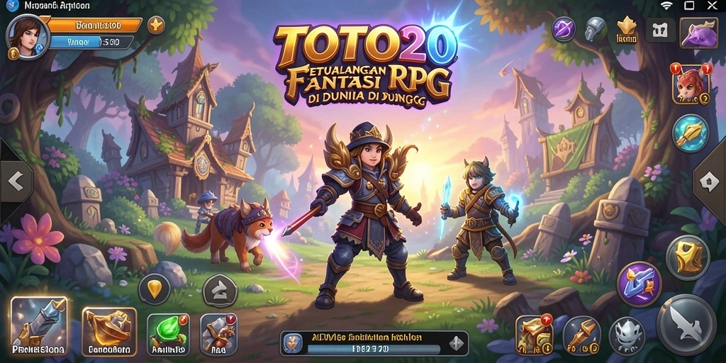 Tampilan gameplay TOTO20 yang menampilkan aksi RPG seru.