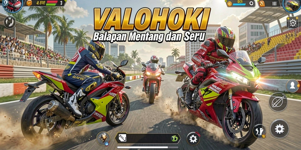 Tampilan menakjubkan dari balapan motor di VALOHOKI.