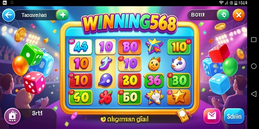 Tampilan gameplay Bingo yang seru dan interaktif di WINNING568.