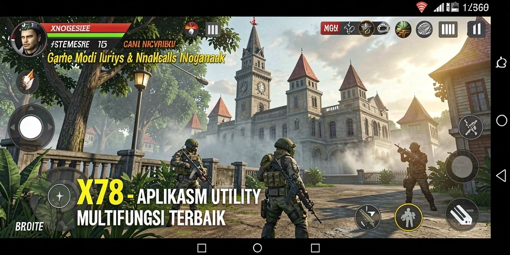 Screenshot utama X78 menampilkan antarmuka aplikasi Utility yang efisien dan modern.